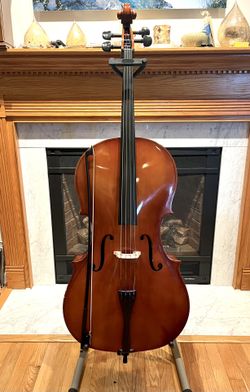 4/4 Erich Pfretzschner 360L Cello Outfit (Case, Bw, Accessories), Great Condition