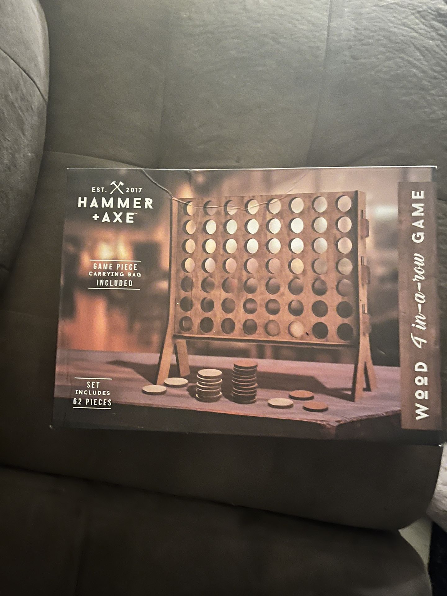 Connect 4 Wooded Game
