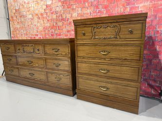 FREE DELIVERY - Vintage Dresser & Chest of Drawers