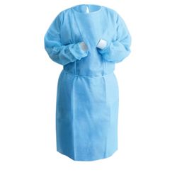 Blue Disposable Isolation Gowns, Regular/Large