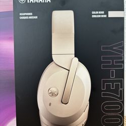 Yamaha YH-E700BBE  Wireless Noise-Cancel Headphones, Beige