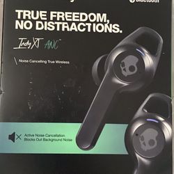 Skullcandy Indy XT ANC - Active Noise Canceling True Wireless Earbud Headphones in True Black