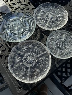 glass platter set