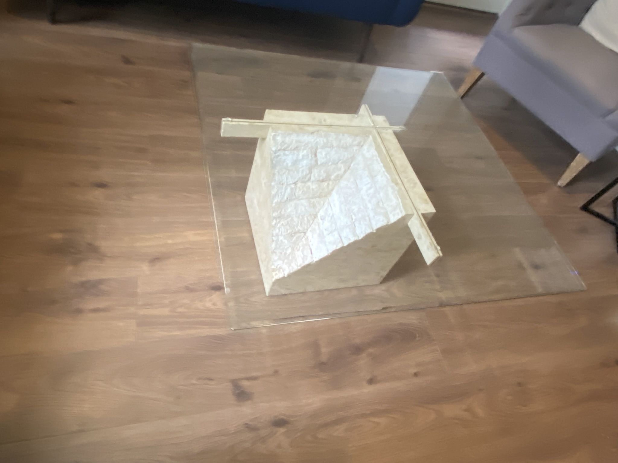 Glass Stone Coffee Table