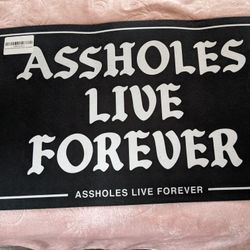 Assholes Live Forever Door Matt 