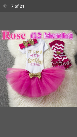 1st birthday girl set