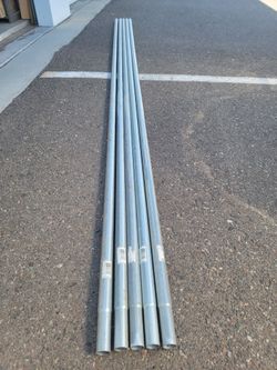 10.5 ft Galvanized Steel Fence Top Rail (1-3/8" OD)