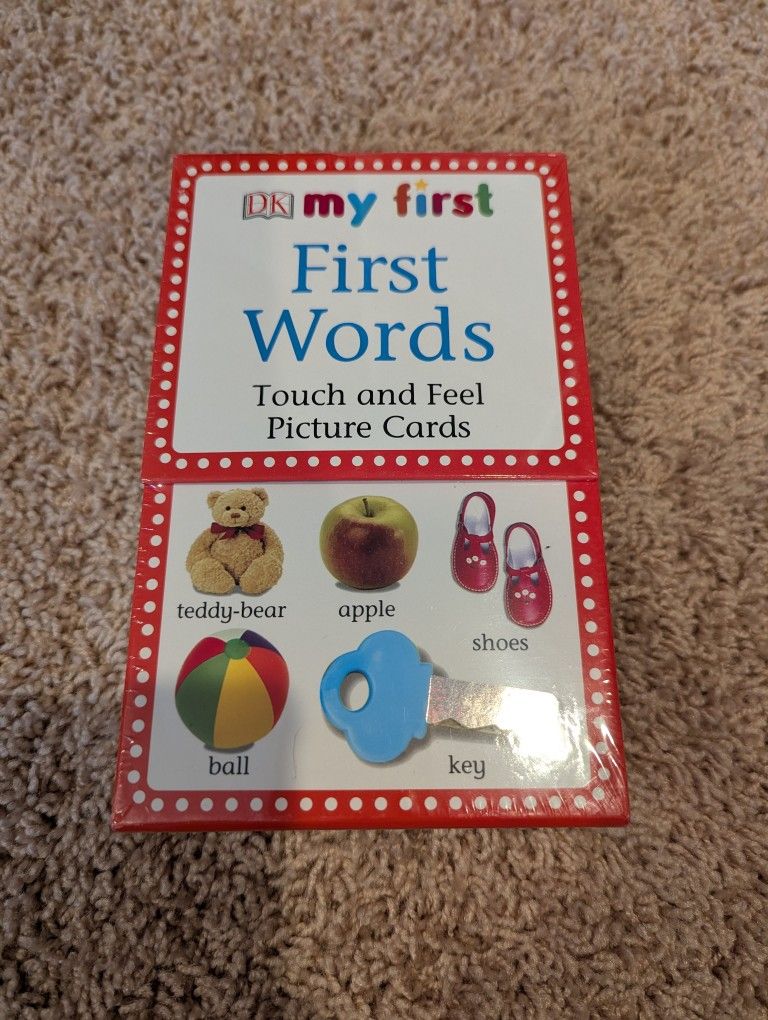 NEW My First Words Touch And Feel Cards
