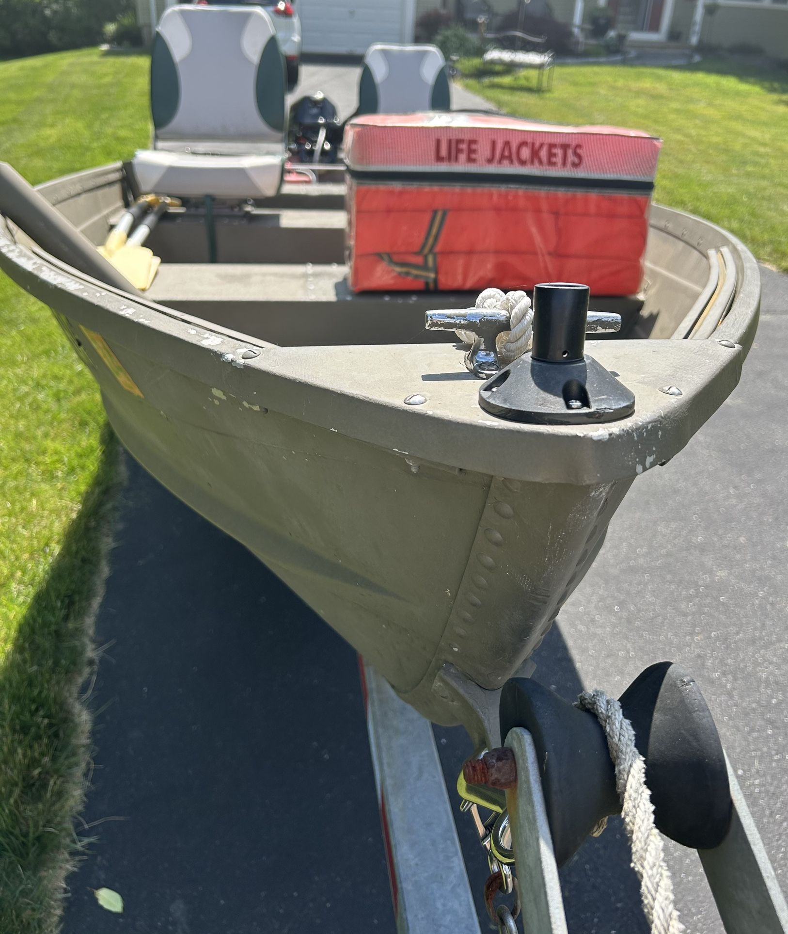 1986 &2017 Grumman , Calkin’s, Minn Kota V Bottom