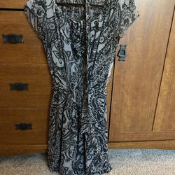 Black & White Pattern Dress
