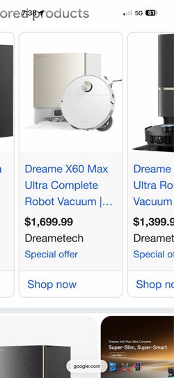 Dreame X60 Max Ultra Complete Robot Vacuum White