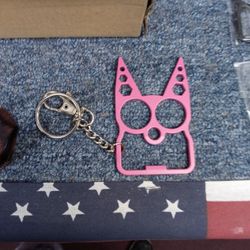 Cat Head Key Chain