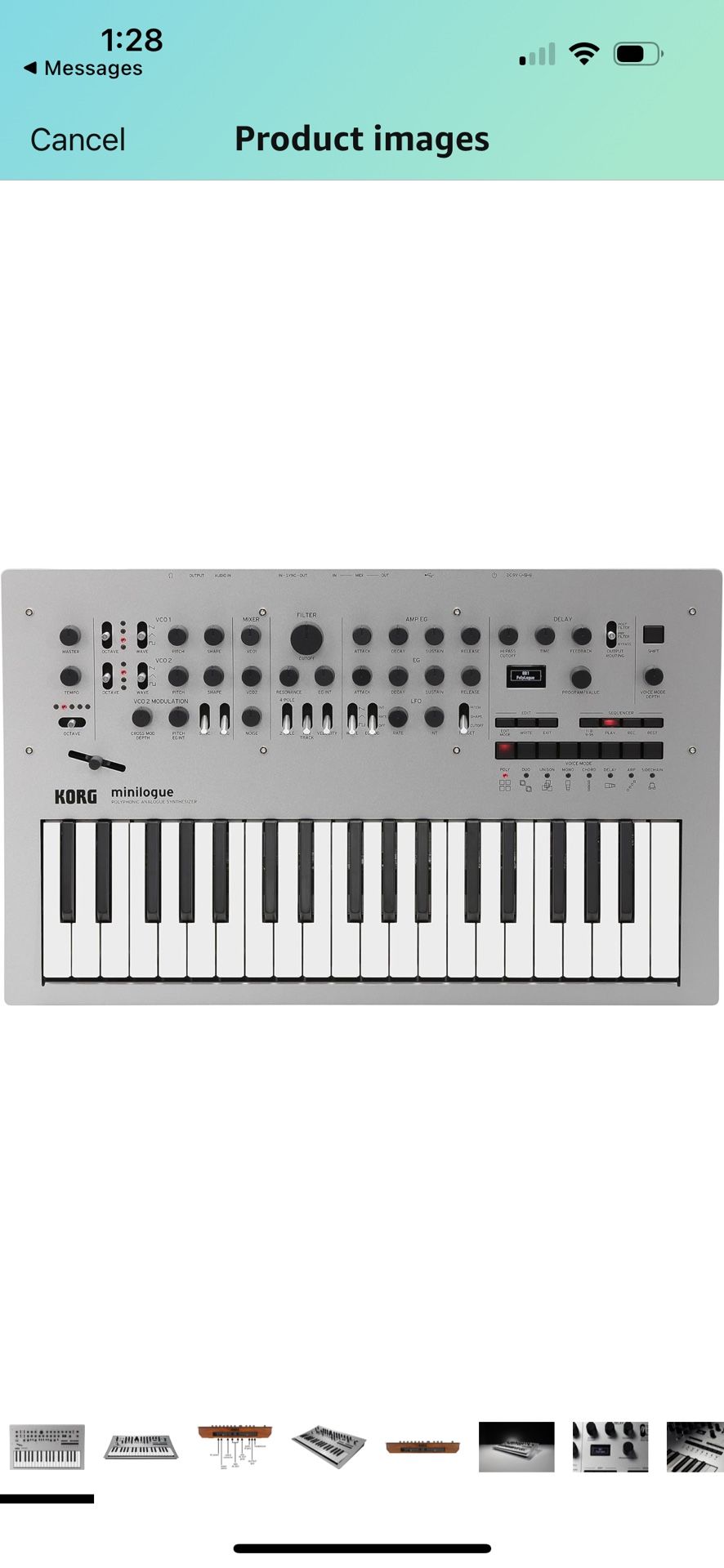 Korg Minilogue 4-Voice Polyphonic Analog Synth with Presets