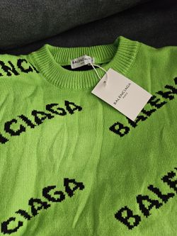 Men’s Green Balenciaga Sweater