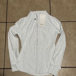 White Lululemon Defined Jacket 