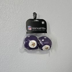 Vikings Fuzzy Dice