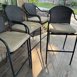 4 Outdoor Bar Chairs