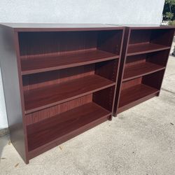 3 Adjustable Shelf Bookcase, (2 Avail)