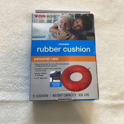 CVS Health Red Inflatable Rubber Cushion