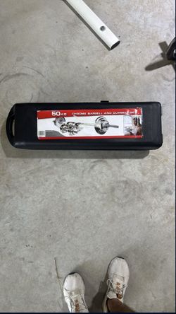 Chrome Barbell And Dumbbell Set 50kg