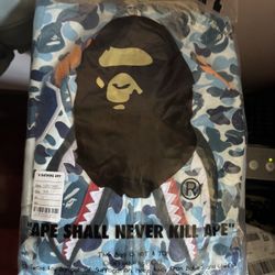 Bape ABC Camo Shark Full Zip Hoodie BLUE