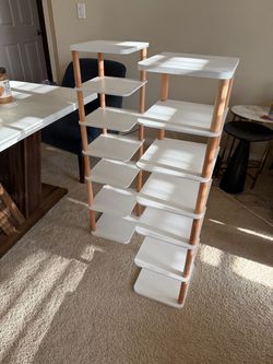 Two Narrow Shelves / Shoe Racks / Desk Shelving
