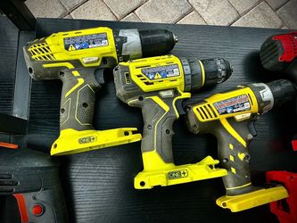 🔥 RYOBI DRILL LINEUP LOT: 18V CORDLESS + 18V HP Brushless + 12V Compact Drill w/ Battery