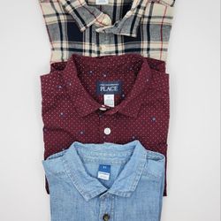 Boy's Long Sleeve Button-Down Shirts 5T
