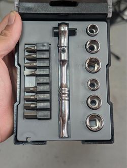 Husky 1/4 in. Drive Flex-Head Microdriver and Socket Set