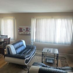 Pair of leather couches for $200 great condition(pick up only)