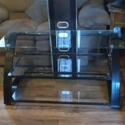 Entertainment Stand W/ Mount For Flat-screen Smart Tv
