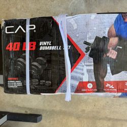 CAP 40LB Vinyl Dumbbell 