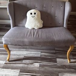 small grey couch