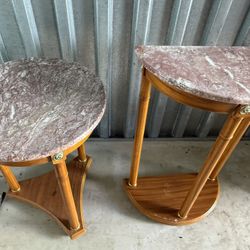 Marble End Tables 