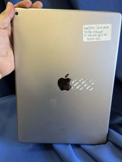 Apple iPad Pro (12.9") 32GB Space Gray Wi-Fi ML0F2LL/A. OS version 16.7.14