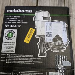 METABO 1-3/4-in 15 -Degree Pneumatic Coil Roofing Nailer #108654