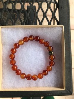 Carnelian stretch bracelet