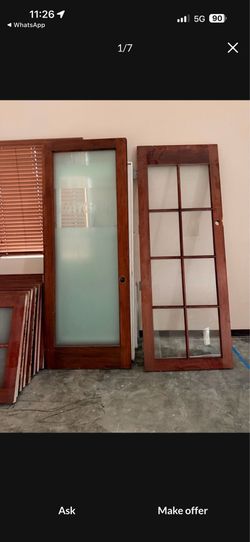 Solid wood office doors 36”x96”