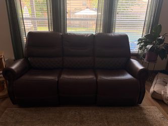 Leather couch & love seat set