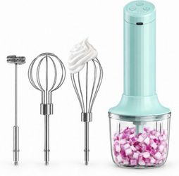 Cordless Hand Mixer and Food Chopper Set
