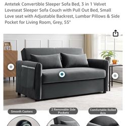 Anetek Pull-out Loveseat Couch
