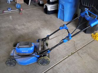 Kobalt 40v Electric mower with bag