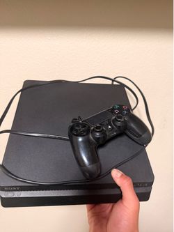 PS4 slim with ps4 controller and gta 5