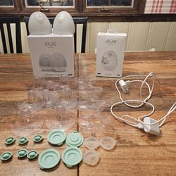 Elvie Double Electric Breast Pump Bundle - Like New!