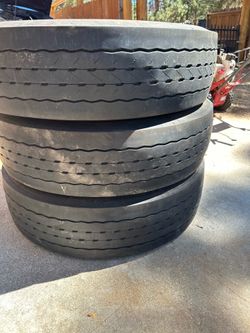 Commercial Truck Trailer Tires Set of 3