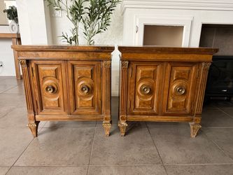 Vintage Wood Nightstands