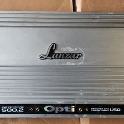 Lanzar USA Made And Built Amplifier 500 Watts X 2 Or 2000 X 1