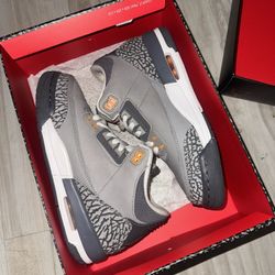 Jordan 3 Cool Grey Size 6Y / 7.5 Women
