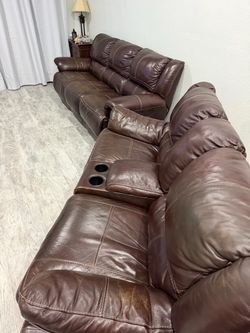 Free leather sofa and loveseat