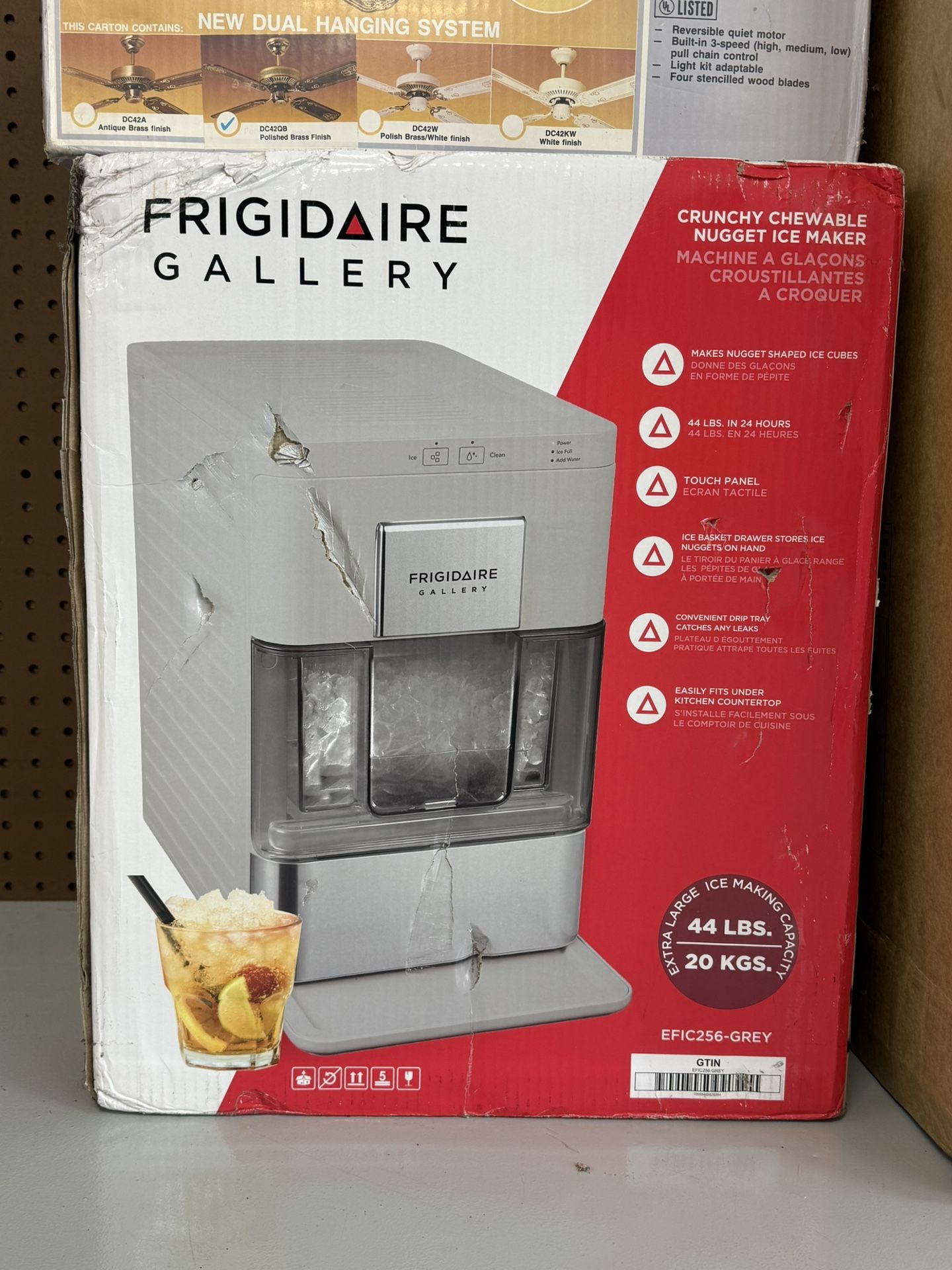 NEW! Frigidaire Gallery 44lbs Nugget Ice Maker - EFIC256 - Grey